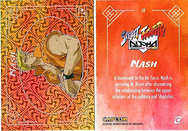 2025 Cardsmiths Street Fighter Alpha - Nash - Typhoon Foil #58
